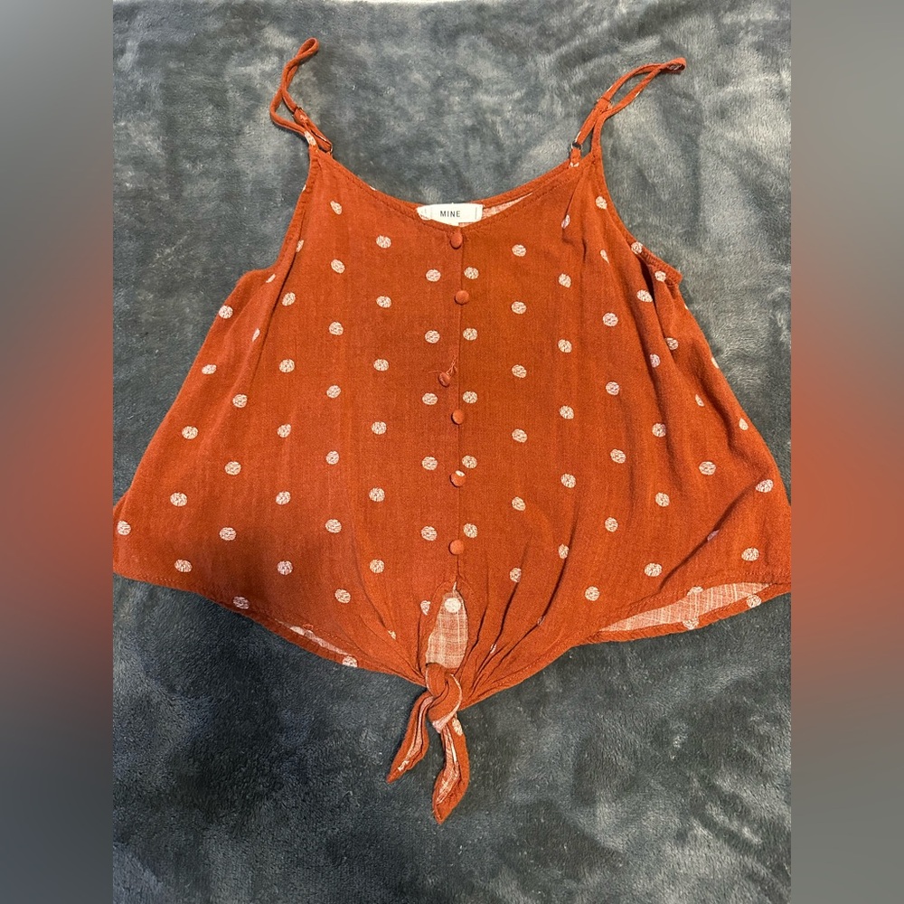 Lulus Tie-Front Tank Top